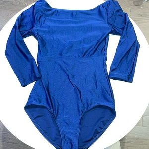 Natalie Dancewear Royal Blue 3/4 Sleeve Leotard